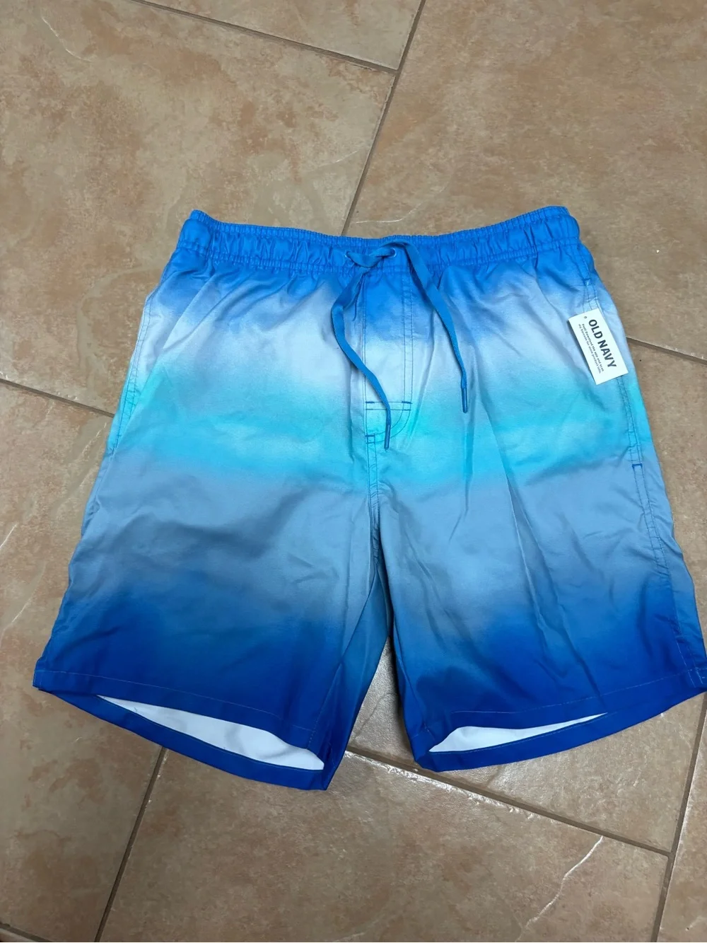 Old Navy Blue Gradient Men's Swim Trunks